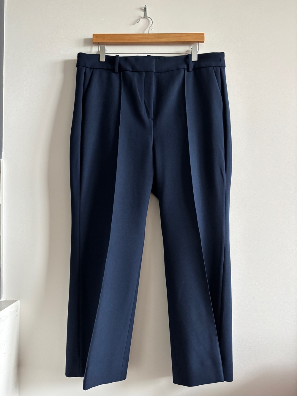 J.Crew Cropped Natalia Pant in Four-Season Stretch in Navy | 16